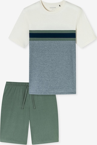 SCHIESSER Pyjama lang in Blauw: voorkant