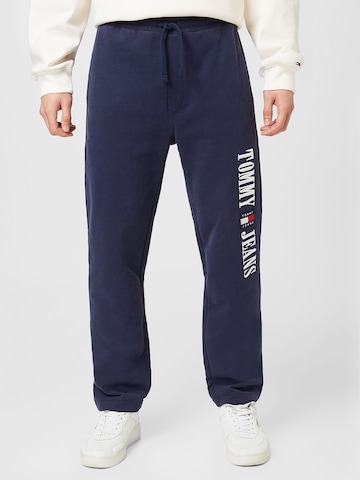 Tommy Jeans Loose fit Trousers in Blue: front