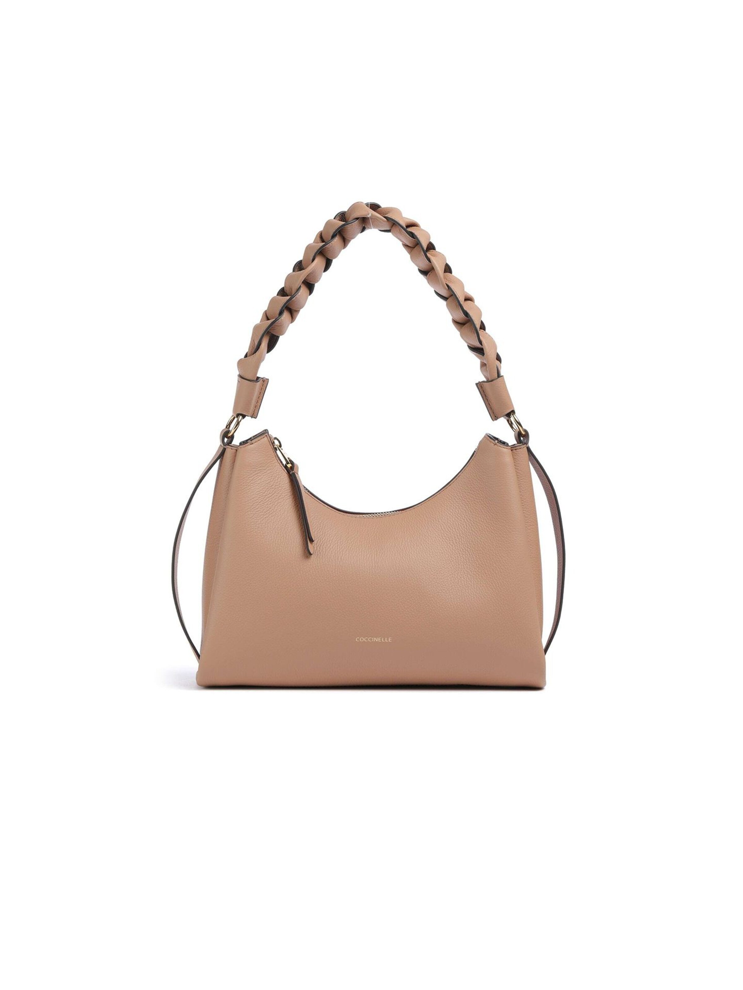 Coccinelle Shoulder Bag 'Coccinelle Shoulder Bag Skin/Gazpacho' in Beige: front