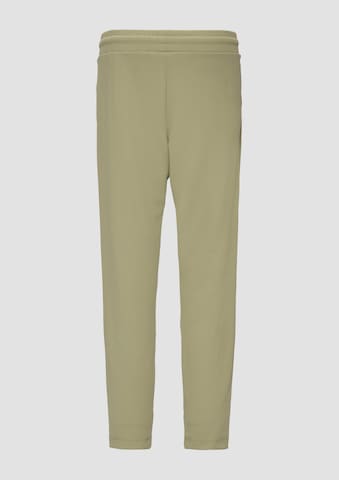 Tapered Pantaloni con pieghe di QS in verde