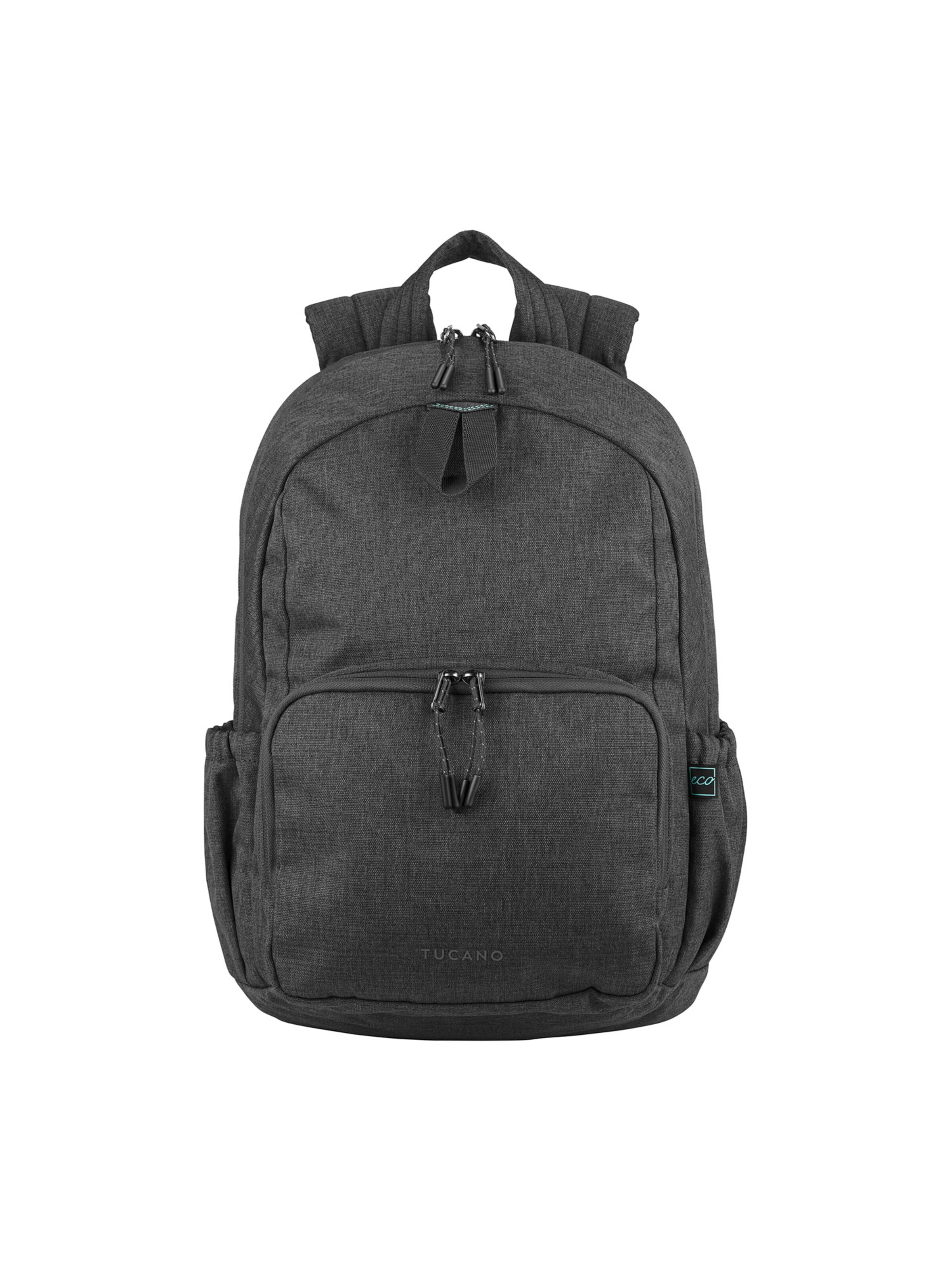 Zaino 'Zaino Unisex Tucano Poliestere con Zip - 29x42,5x14 cm' di TUCANO in nero: frontale