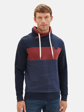 Sweat-shirt TOM TAILOR en rouge : devant