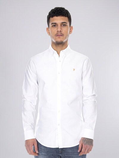 Camicia 'Brewer LS BD Shirt White' in S FARAH di colore bianco, Visualizzazione prodotti