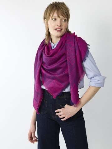 CODELLO Shawl in Purple: front