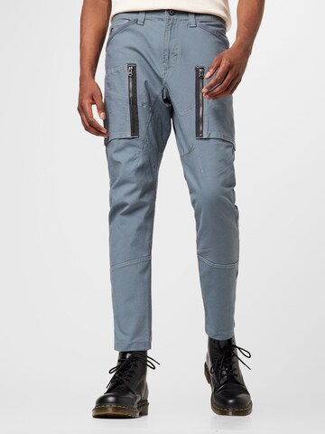 G-Star RAW Tapered Cargo Pants in Blue: front