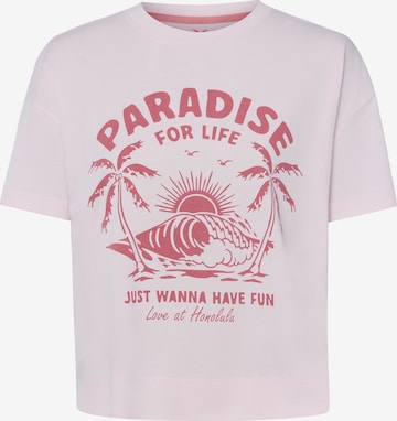 T-shirt 'Paradise' Marie Lund en rose : devant