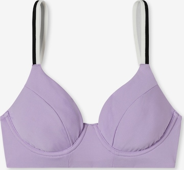 Hauts de bikini ' Aqua Californian Dream ' SCHIESSER en violet : devant