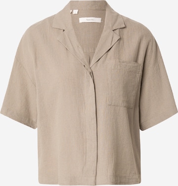 Chemisier 'SLFFIELLA' SELECTED FEMME en beige : devant