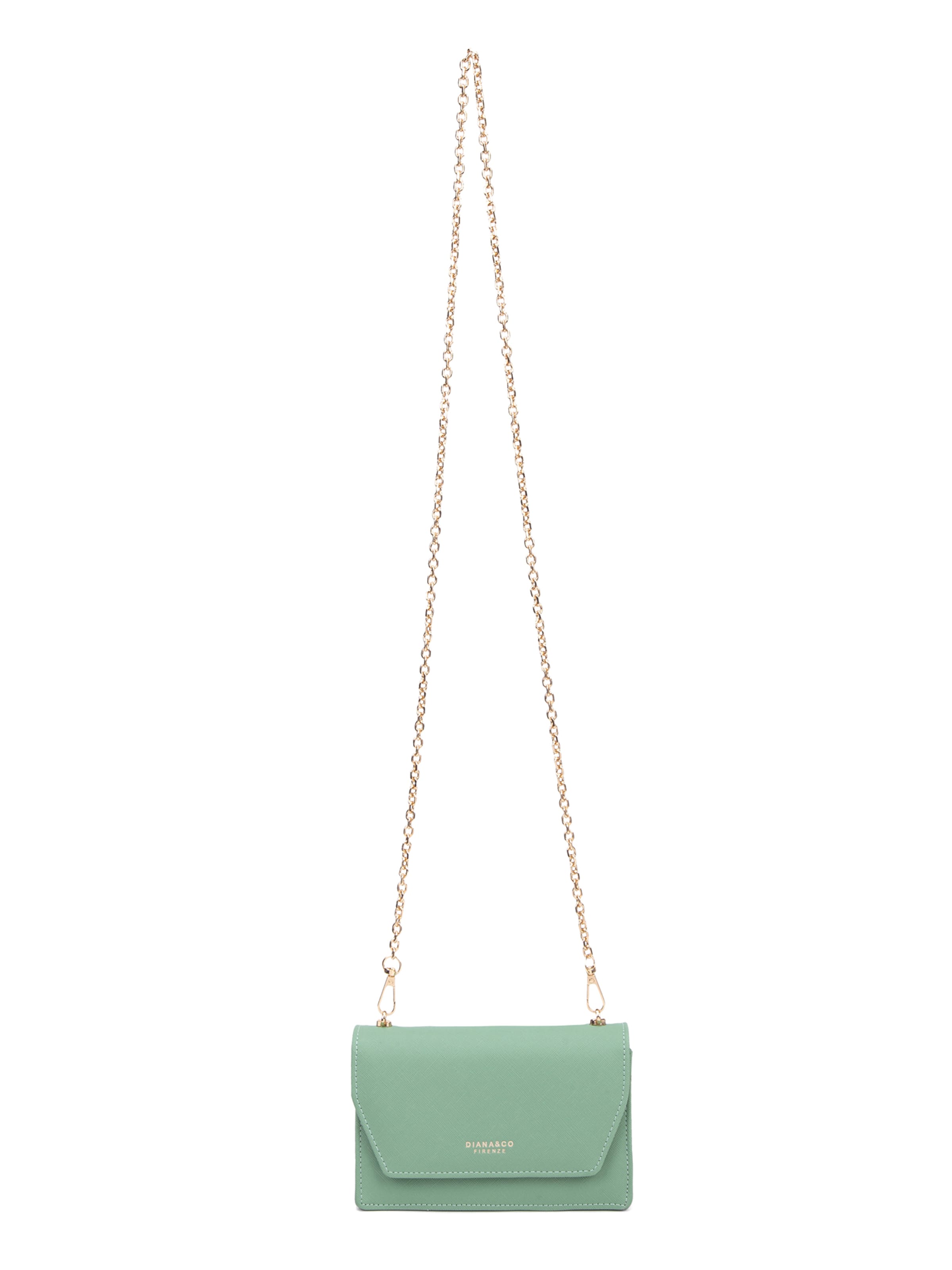 Borsa a tracolla 'Borsa a Tracolla Donna Diana&Co Poliestere Bottone Magnetico Tracolla Catena Rimovibile' di Diana&Co. in verde