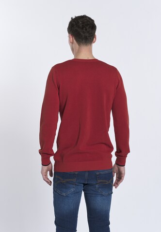 DENIM CULTURE Pullover ' ROMEO ' i rød