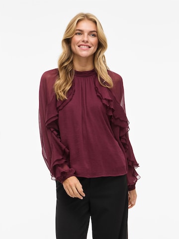 VILA Shirt 'BINNA' in Rood: voorkant