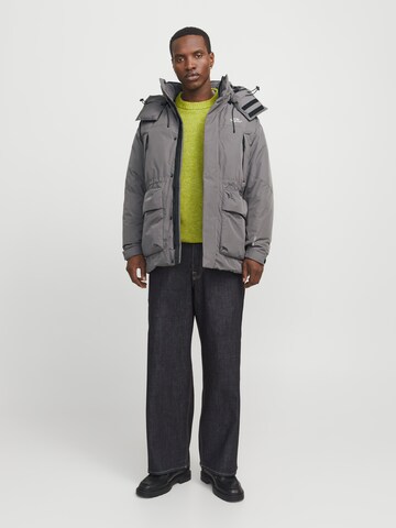 JACK & JONES Winter parka 'JORKANI' in Grey