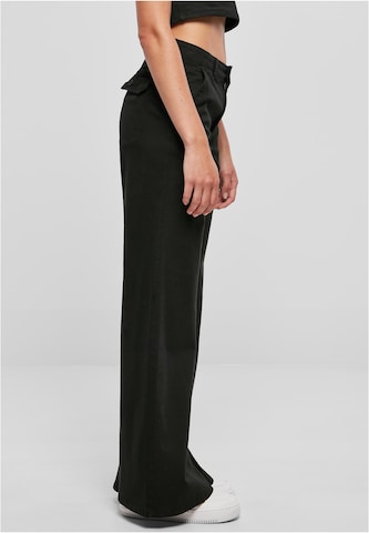 Urban Classics Wide leg Broek in Zwart