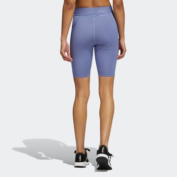 ADIDAS PERFORMANCE Skinny Športové nohavice - fialová