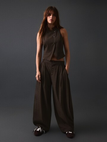 Bershka Suit vest in Brown