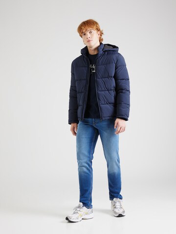 SELECTED HOMME Winterjas 'Cooper' in Blauw