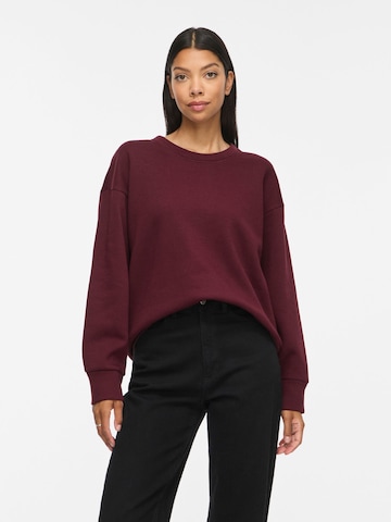 VILA Sweatshirt 'VIVera' in Rood: voorkant
