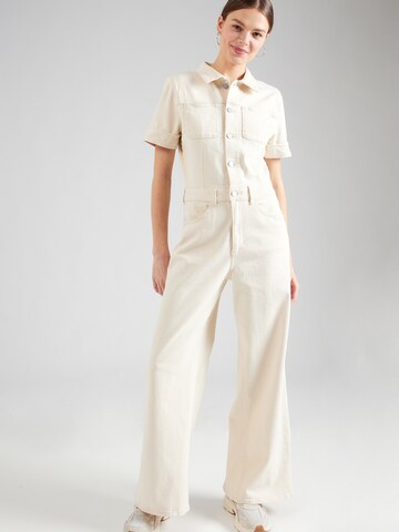 Dawn Jumpsuit 'TWITTER' in Wit: voorkant