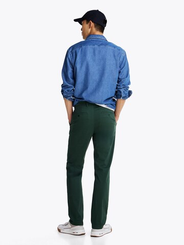 TOMMY HILFIGER Regular Chino trousers 'Denton' in Green