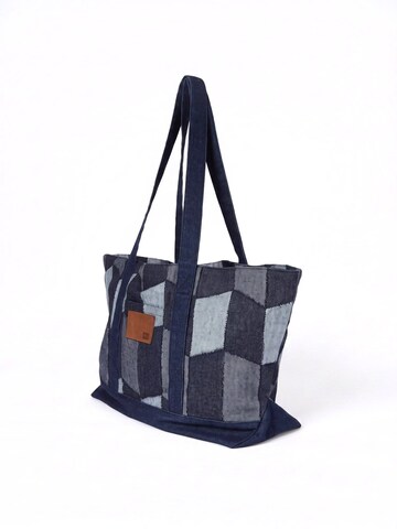 HUF Shopper 'Patchwork' in Blauw