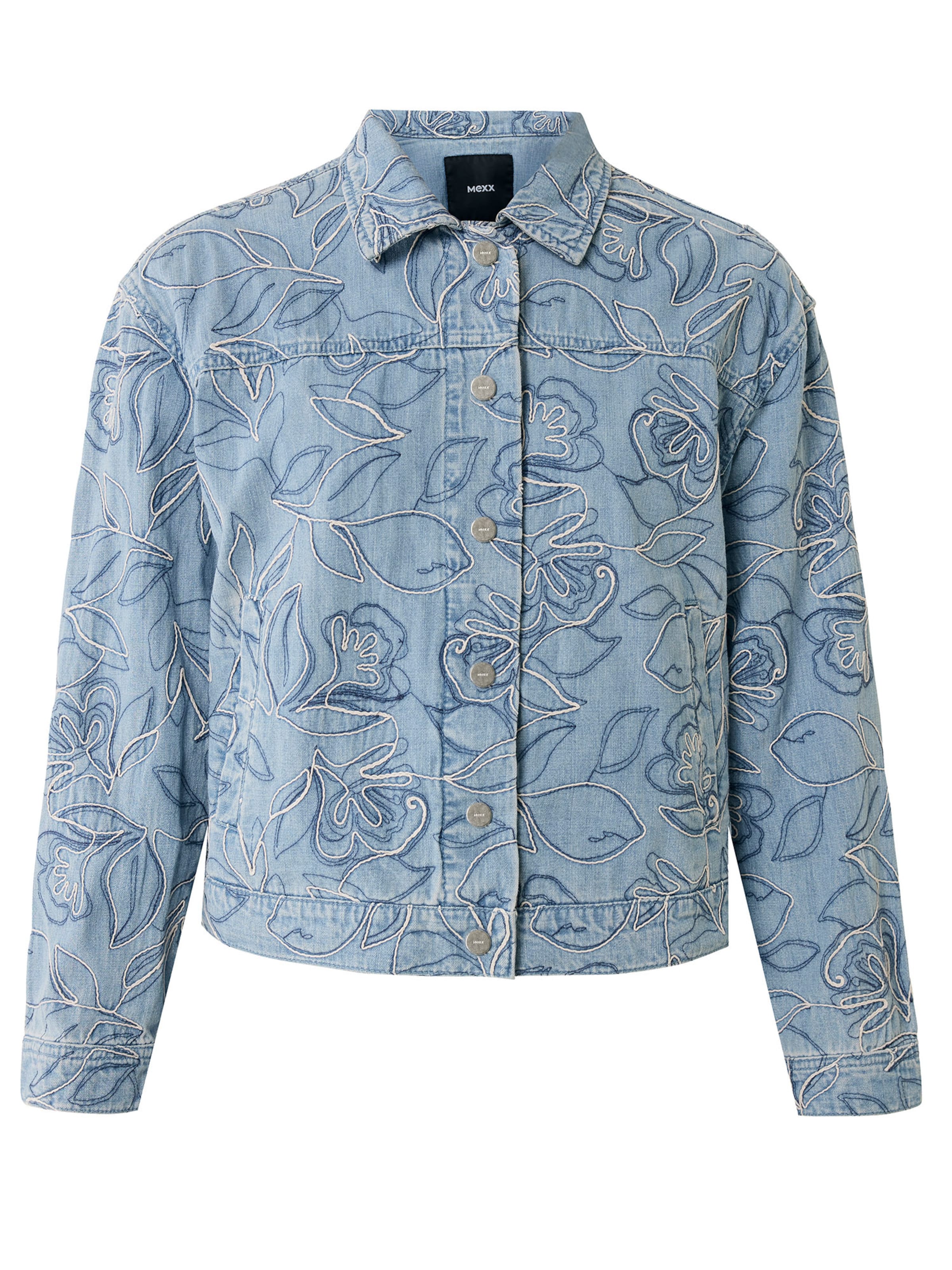 MEXX Φθινοπωρινό και ανοιξιάτικο μπουφάν σε μπλε: μπροστά