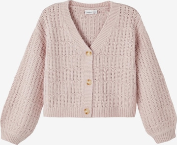 Cardigan 'Olopa' NAME IT en rose : devant