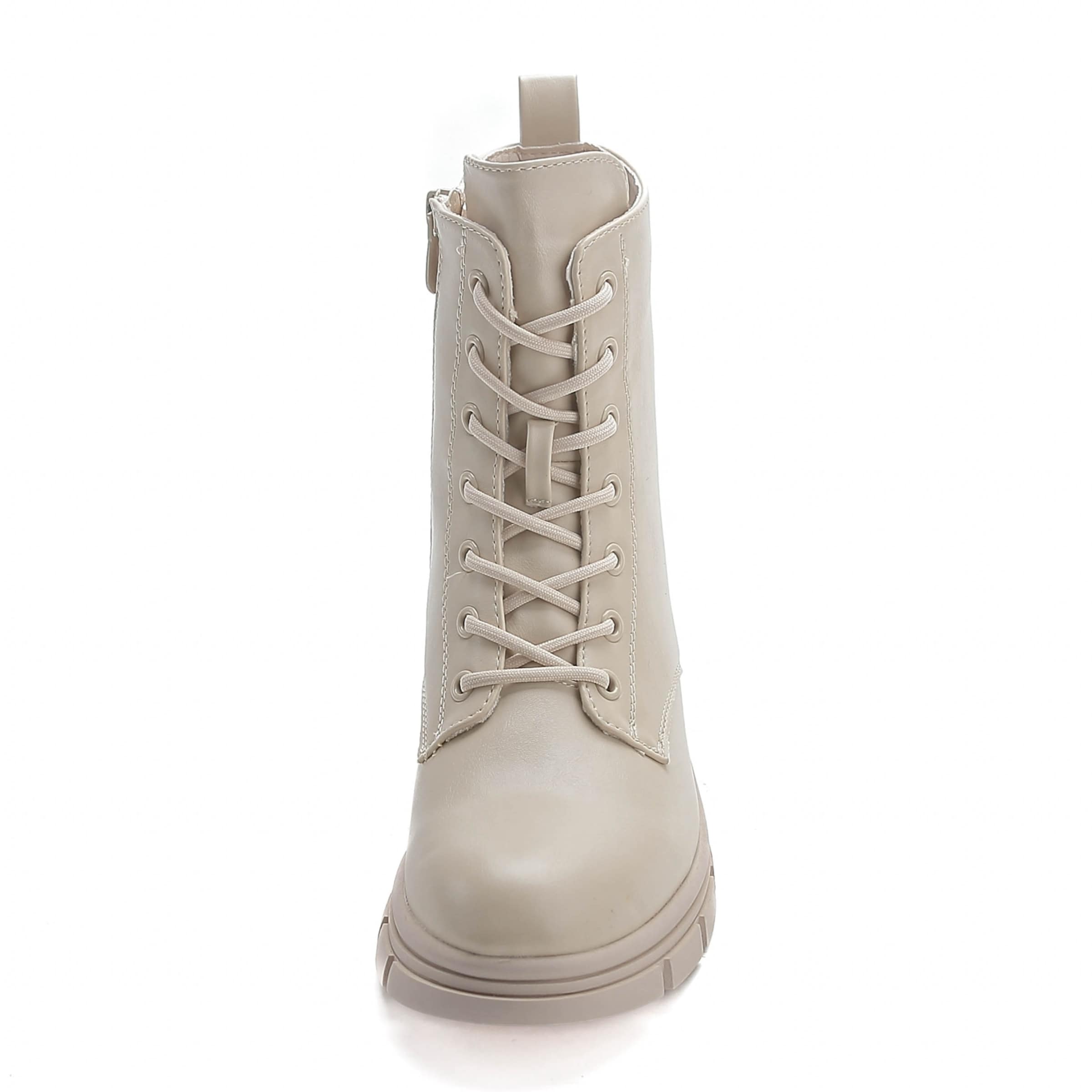 Stivaletto stringato di Elara in beige
