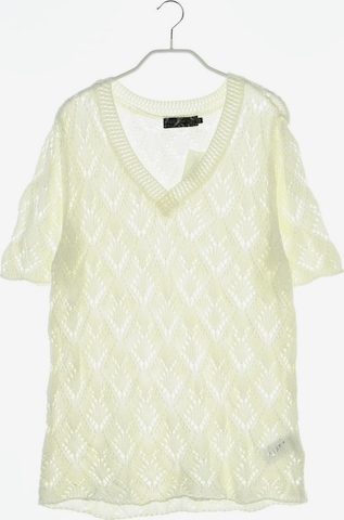bonprix Sweater & Cardigan in L-XL in White: front