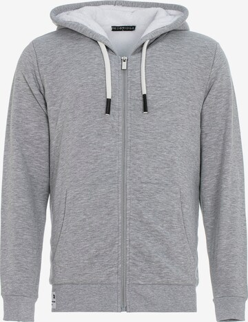 Redbridge Zip-Up Hoodie 'Birkenhead' in Grey: front