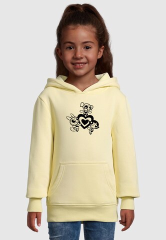 Merchcode Sweatshirt 'The Powerpuff Girls' in Geel: voorkant