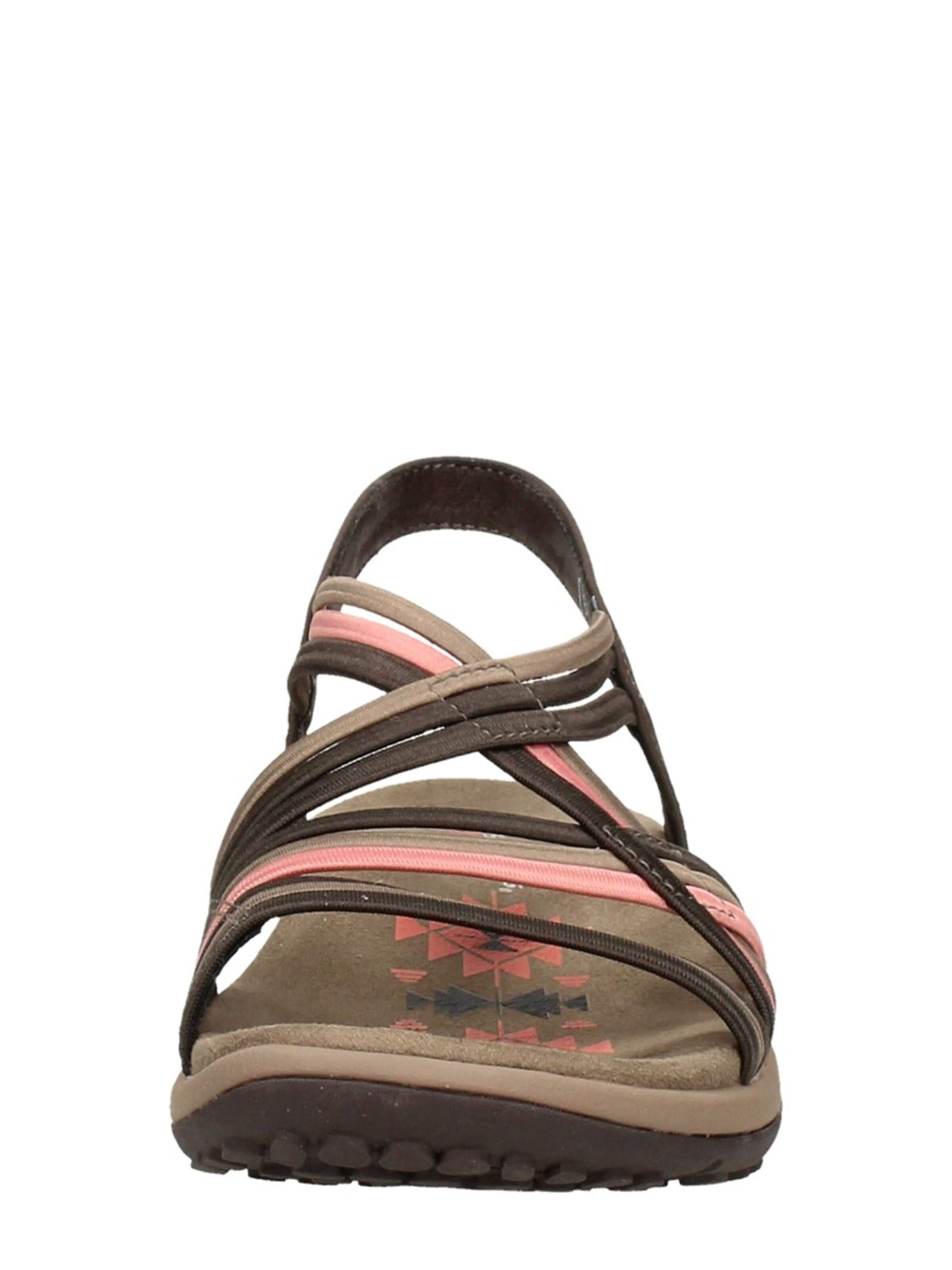 SKECHERS Sandaal 'Reggae Slim - Simply Stretch' in Bruin
