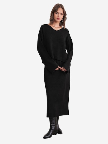 Tenue d'intérieur 'Strick-Koordinaten' MixRay en noir