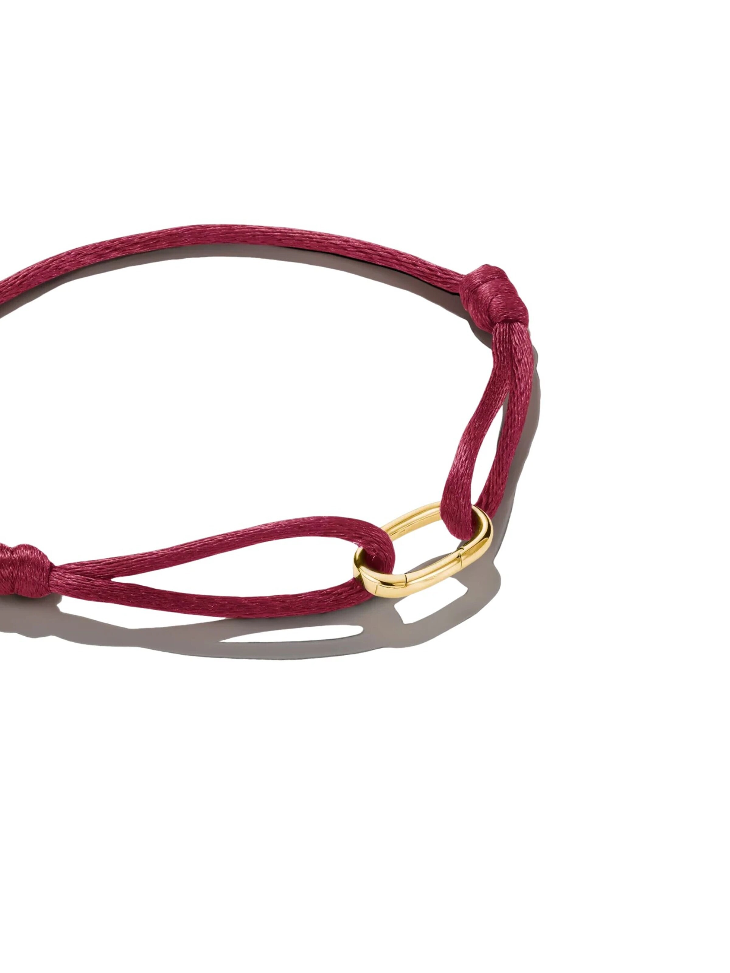 Bracelet 'Thomas Sabo Textilarmband Rot Connect 18k Vergoldet' Thomas Sabo en or