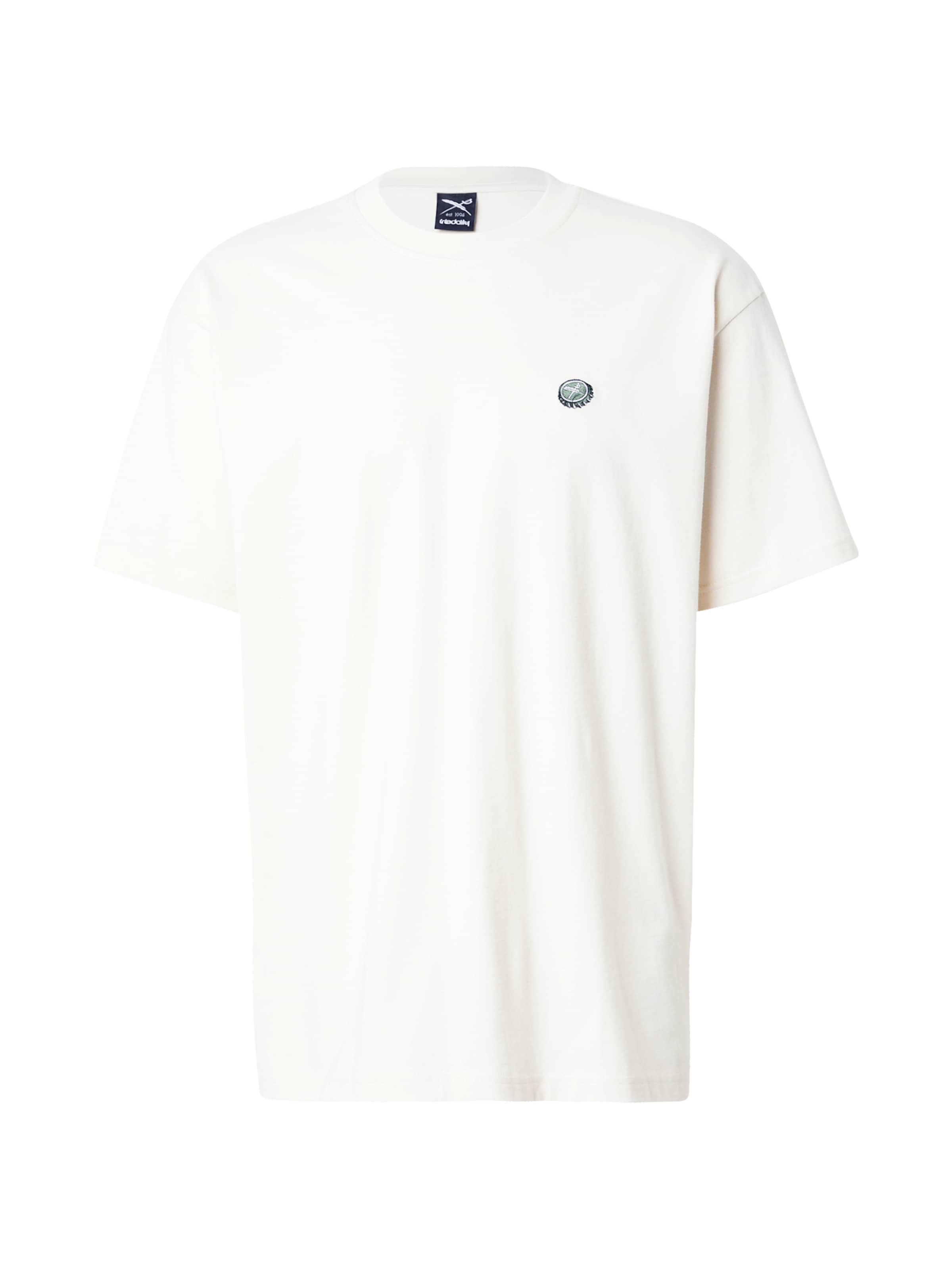 Iriedaily Shirt 'Kronkorken' in Wit: voorkant