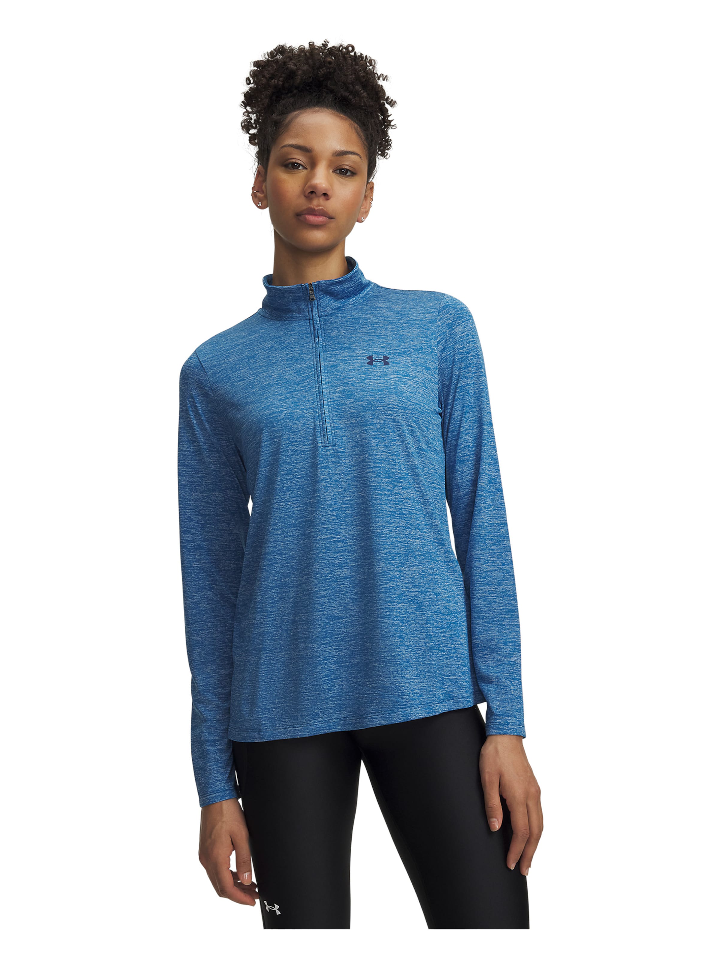 UNDER ARMOUR Functioneel shirt 'Tech' in Blauw: voorkant