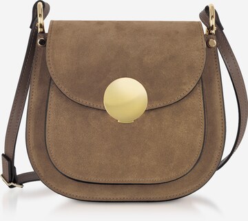 Borsa a tracolla 'Agave' di LeParmentier in grigio: frontale