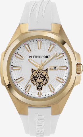 Plein Sport Analogt ur 'TIGERMASTER' i hvid: forside