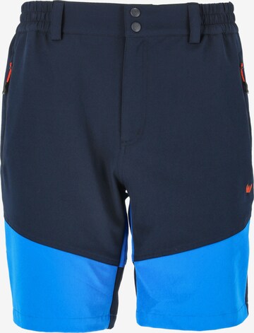 Whistler Regular Workout Pants 'AVIAN' in Blue: front