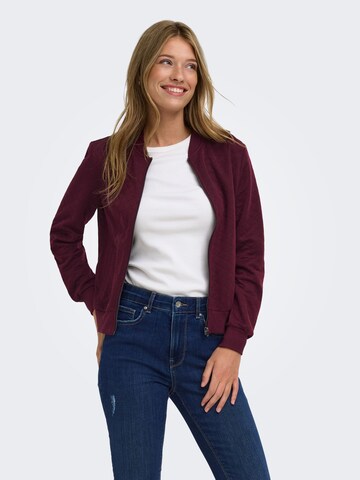 Veste de survêtement 'ONLJoyse' ONLY en rouge : devant