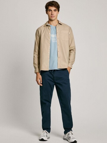 Pepe Jeans Regular fit Button Up Shirt in Beige