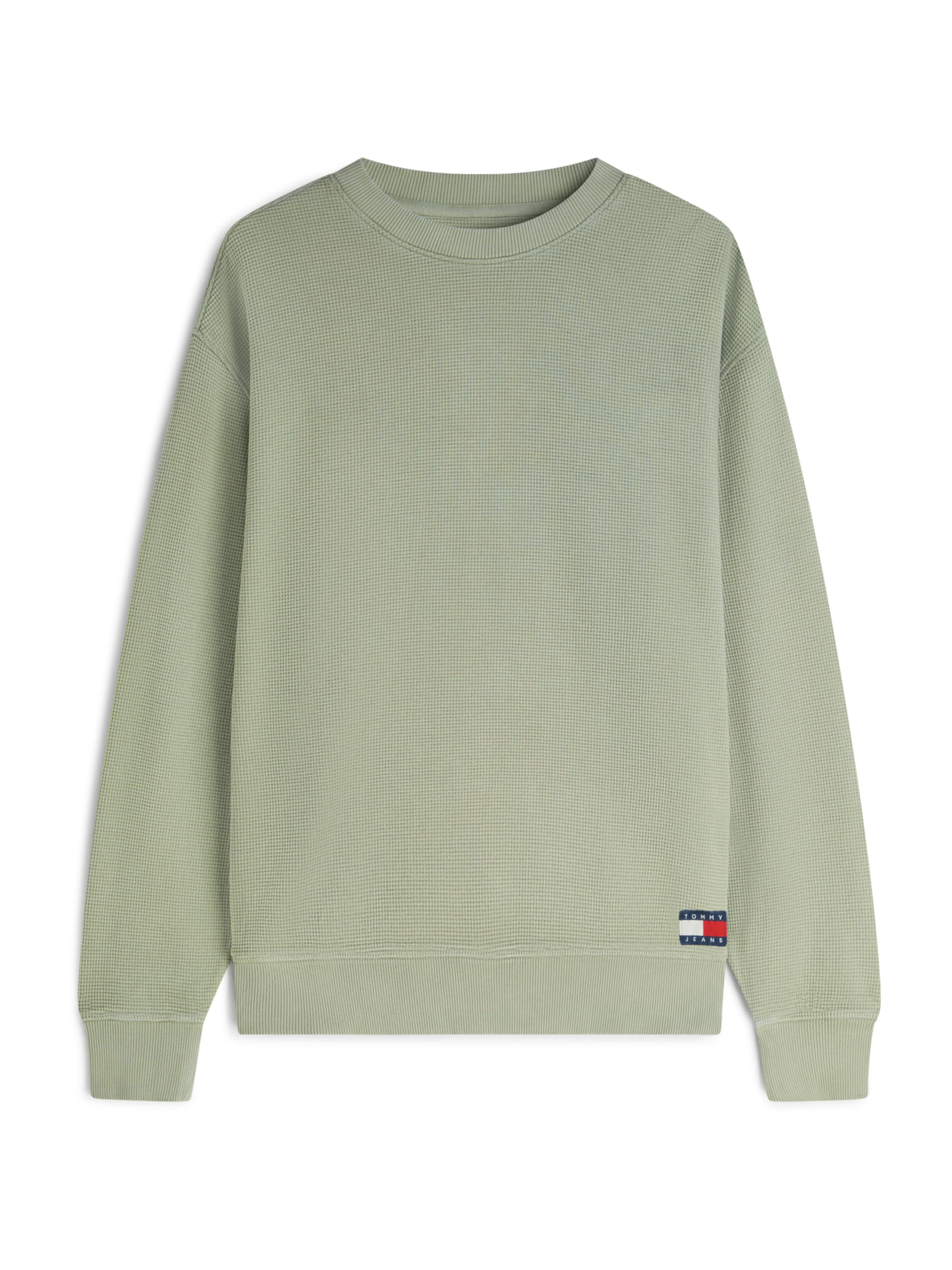 Tommy Jeans Collegepaita värissä vihreä: etupuoli