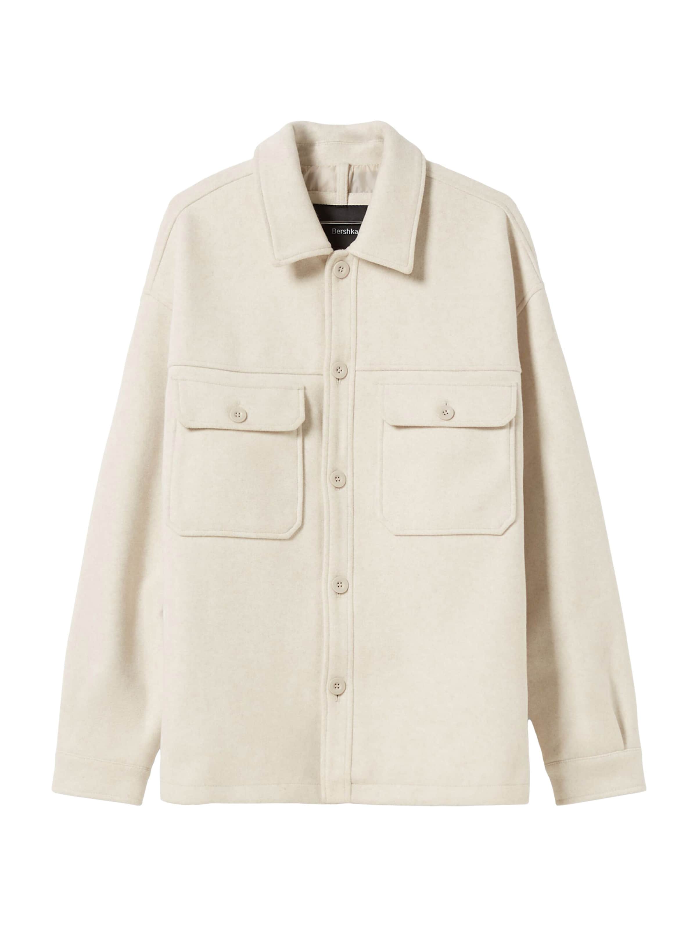 Bershka Övergångsjacka i beige: framsida
