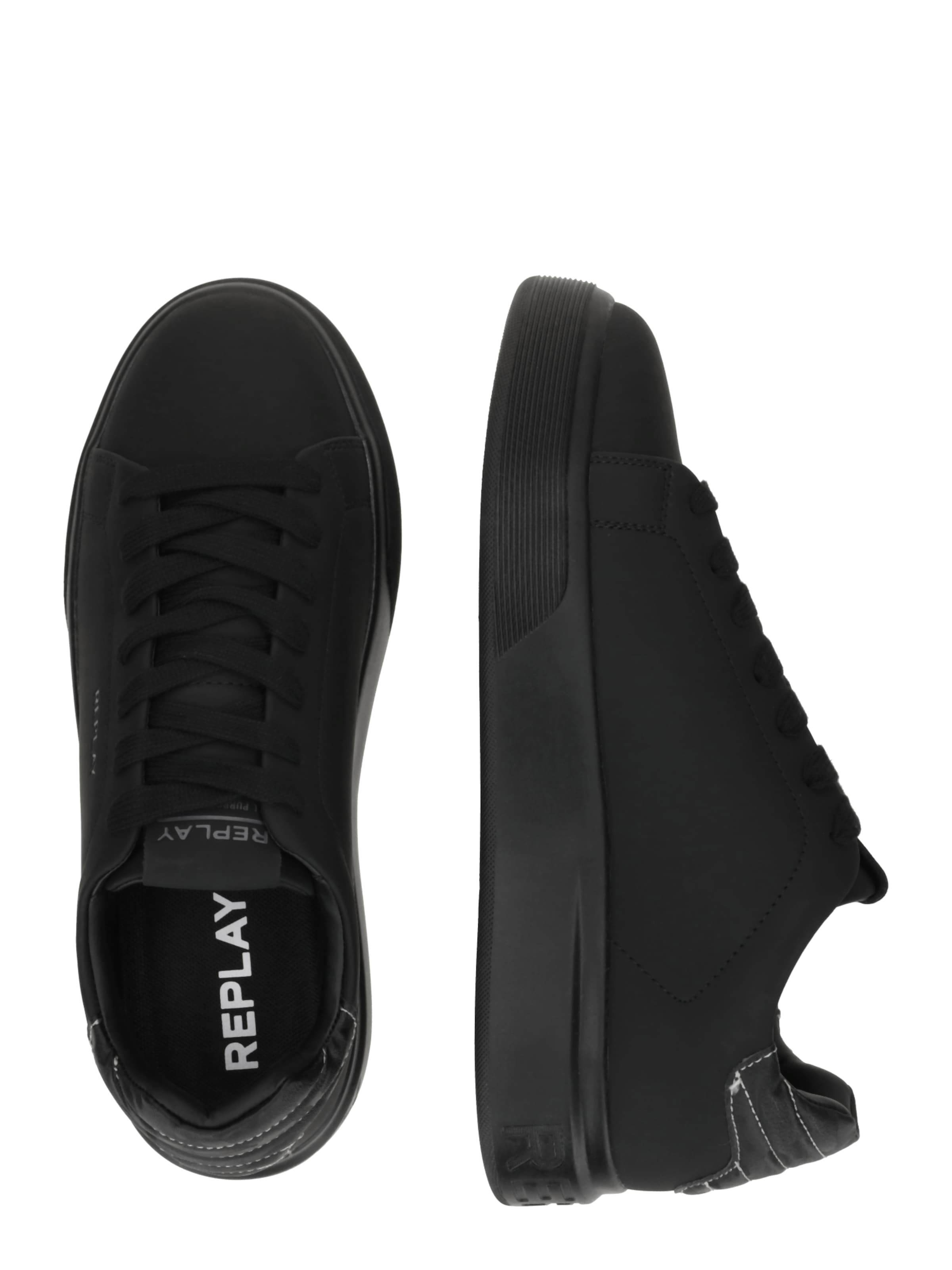 melns REPLAY Zemie brīvā laika apavi