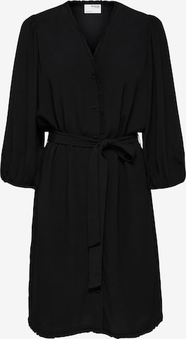 Abito camicia 'Mira' di Selected Femme Curve in nero: frontale