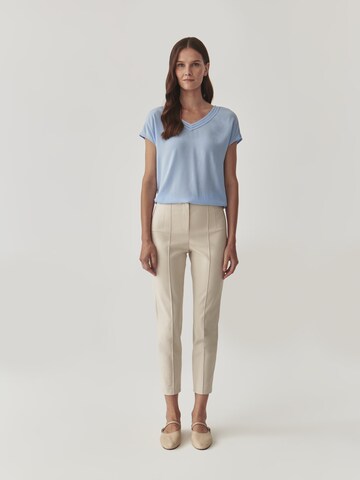 TATUUM Regular Trousers with creases ' MIWO' in Beige