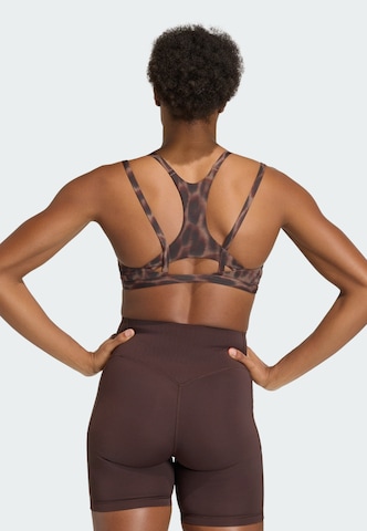 ADIDAS PERFORMANCE - Bustier Sujetador deportivo 'Optime' en marrón