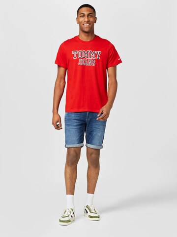 Tommy Jeans Särk 'Essential', värv punane