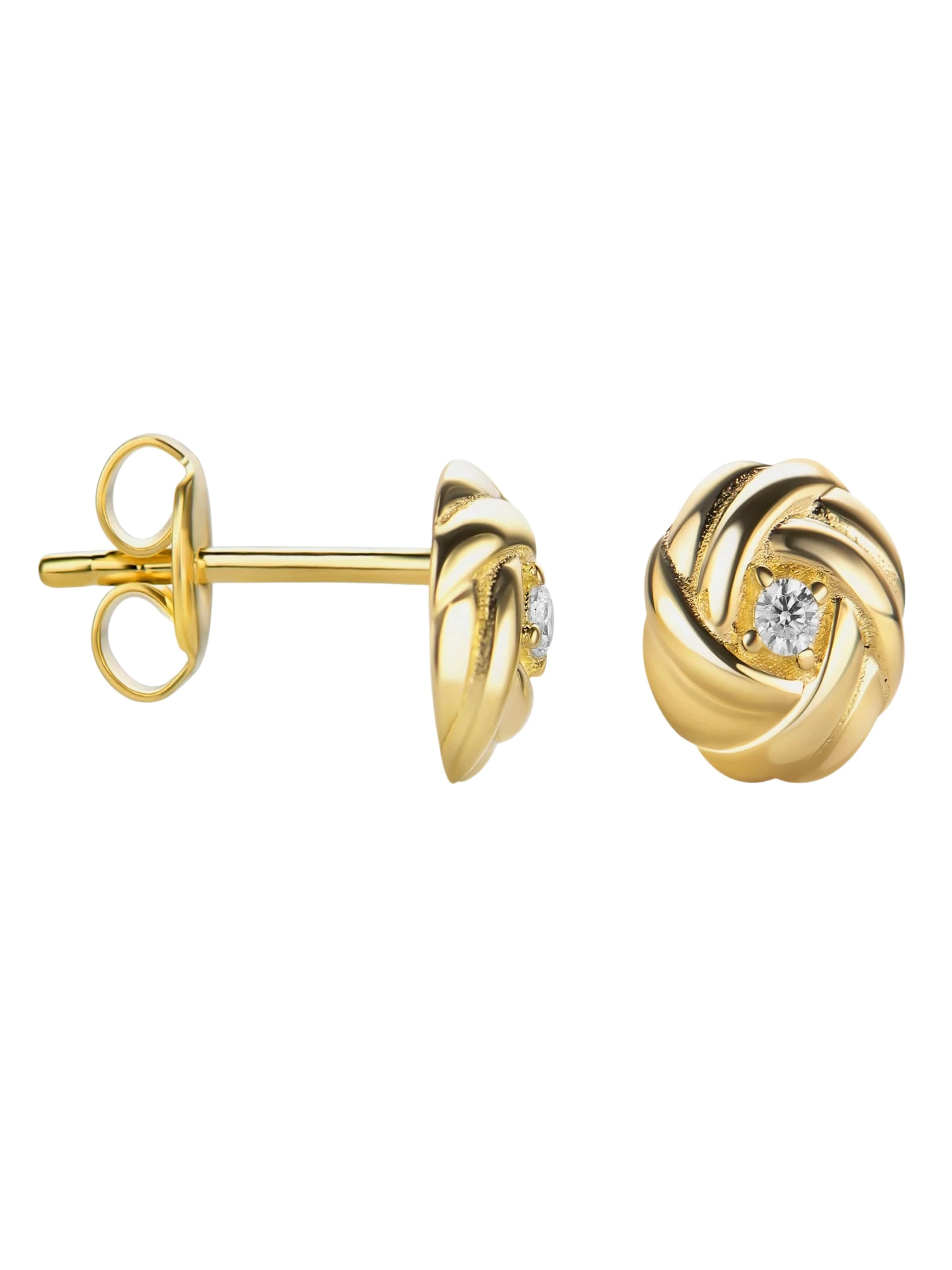 Orecchini 'Ohrringe aus 585 Gelbgold' di DIAMANT LETERNEL in oro: frontale