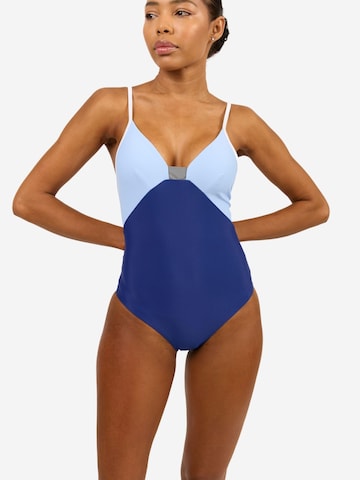 Horizon Athletic - Triangular Fato de banho desportivo 'Timor One Piece Luna' em azul