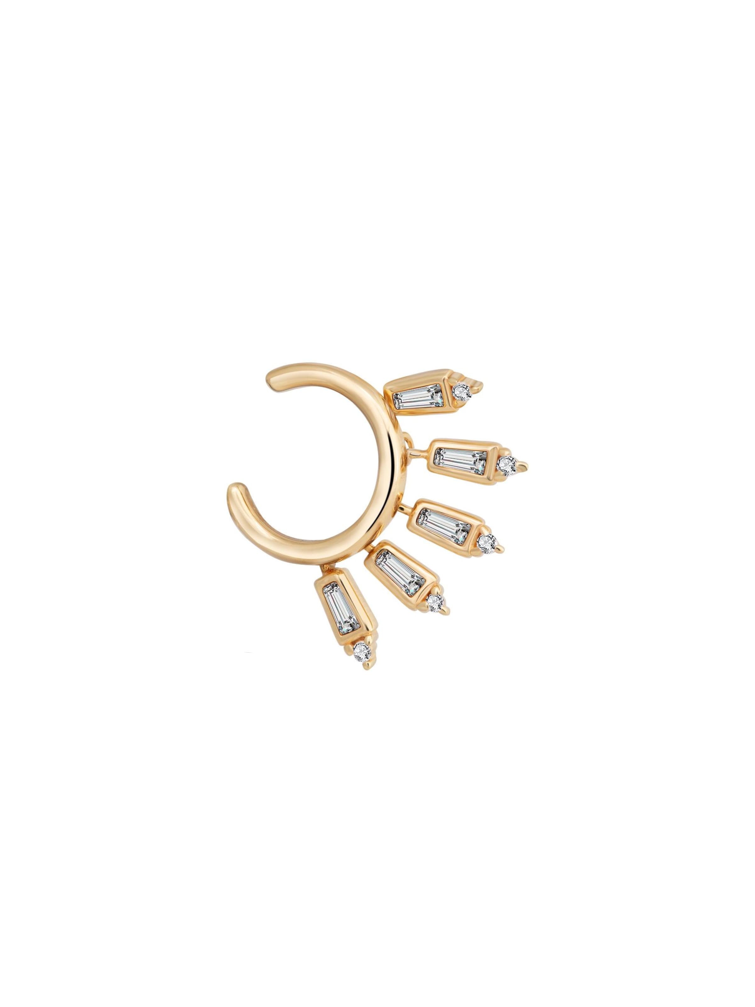 Boucles d'oreilles caï en jaune : devant